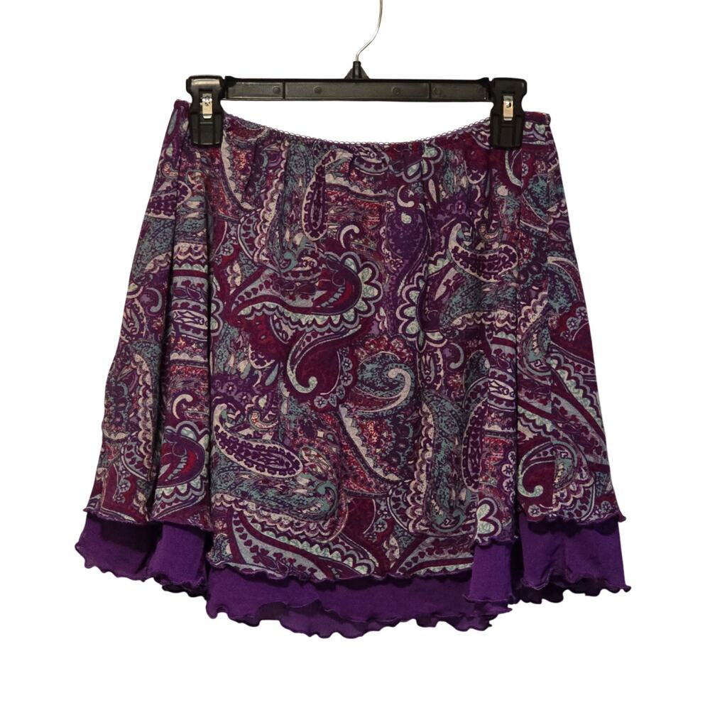 Colours of The World layered skirt Small Y2K
